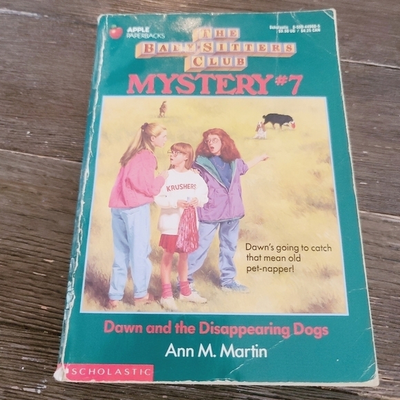 Vintage 90s The Babysitters Club Mystery #7 Dawn and the Disapearing Dogs Book - Picture 1 of 7
